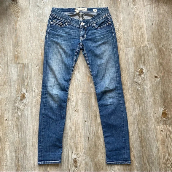 BKE Stella Skinny Distressed Straight Leg  Denim Jeans - Picture 2 of 12